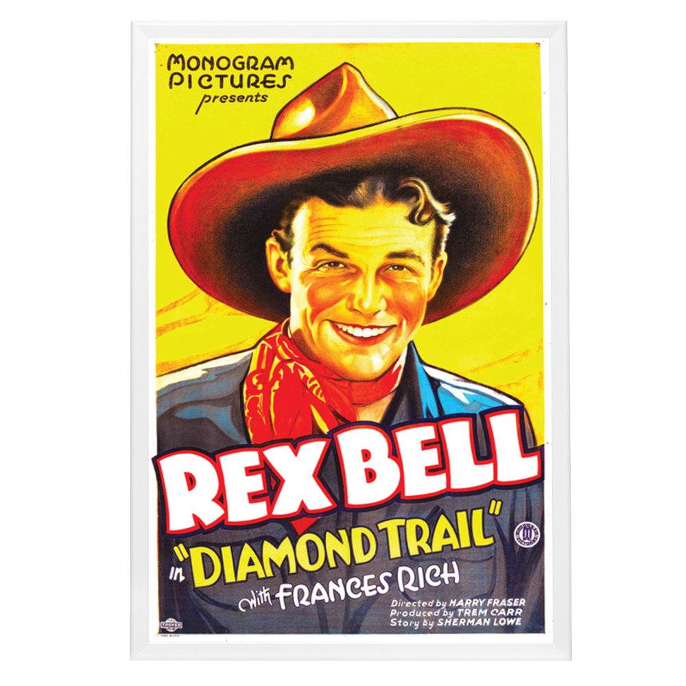 "Diamond Trail" (1933) Framed Movie Poster