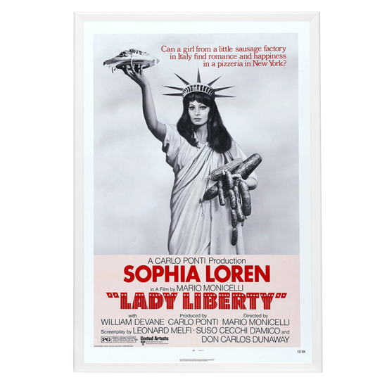 "Lady Liberty" (1972) Framed Movie Poster