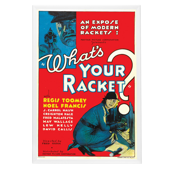 "What's Your Racket?" (1934) Framed Movie Poster