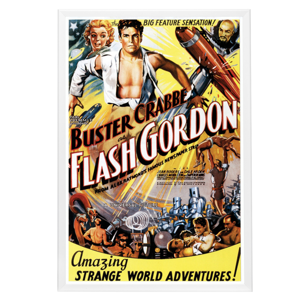 "Flash Gordon" (1936) Framed Movie Poster