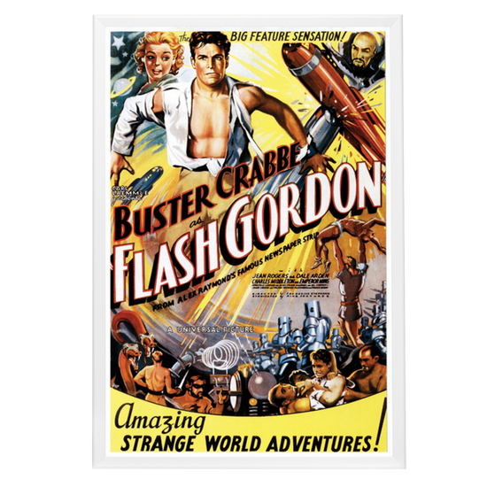 "Flash Gordon" (1936) Framed Movie Poster