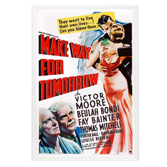 "Make Way For Tomorrow" (1937) Framed Movie Poster