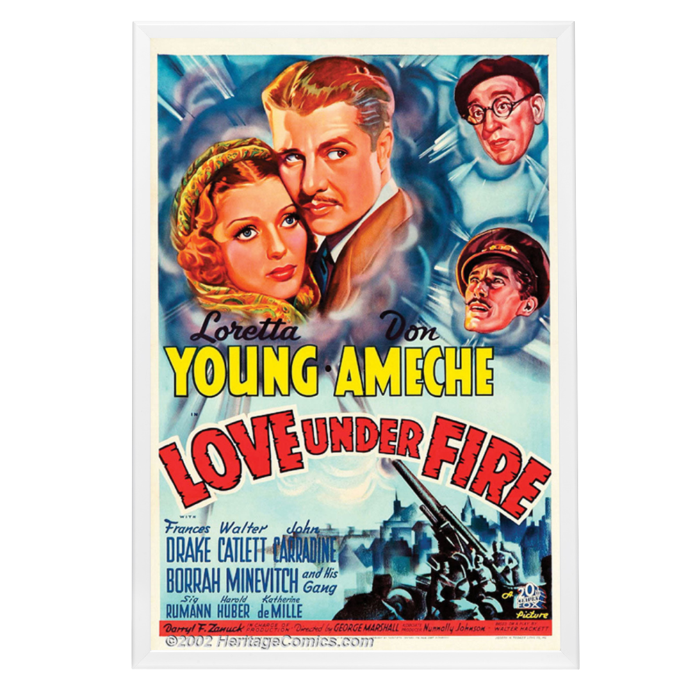 "Love Under Fire" (1937) Framed Movie Poster