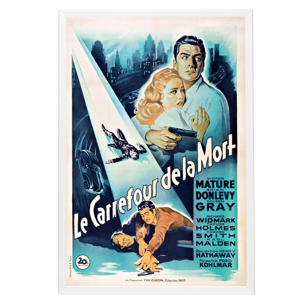 "Kiss Of Death" (1947) Framed Movie Poster