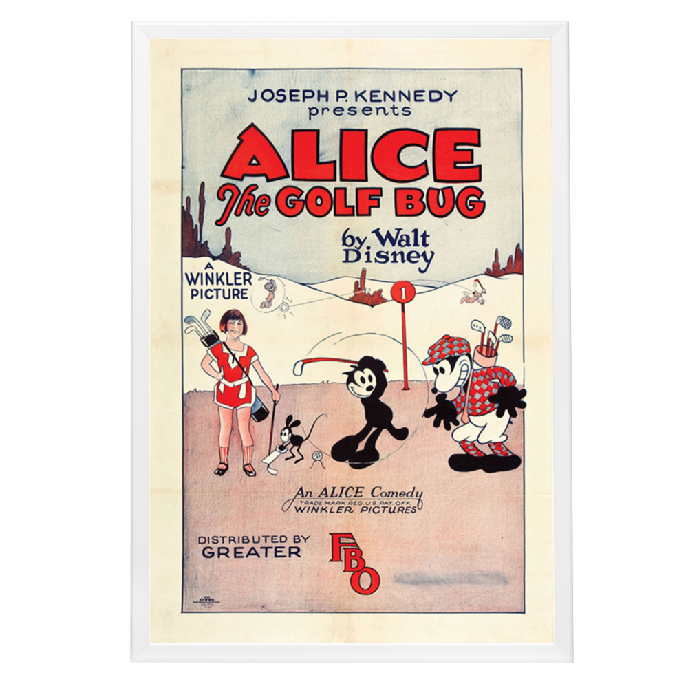 "Alice The Golf Bug" (1927) Framed Movie Poster