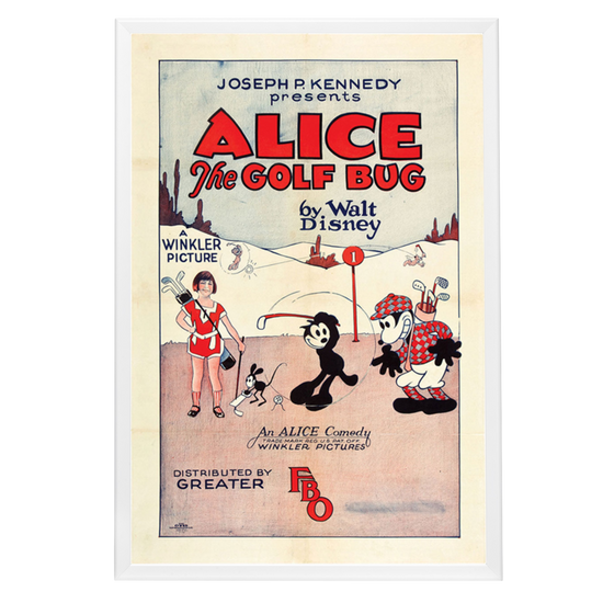 "Alice The Golf Bug" (1927) Framed Movie Poster