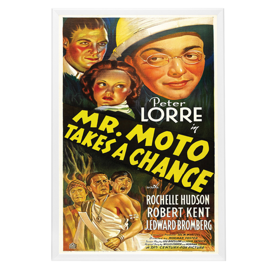 "Mr. Moto Takes A Chance" (1938) Framed Movie Poster