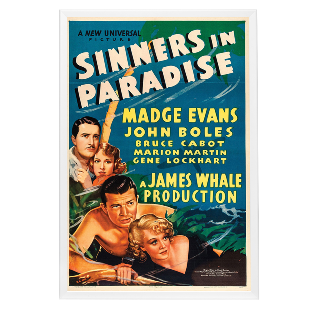 "Sinners In Paradise" (1938) Framed Movie Poster