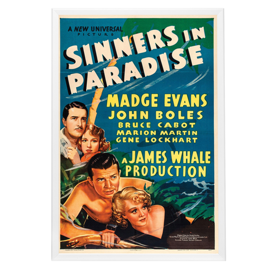 "Sinners In Paradise" (1938) Framed Movie Poster