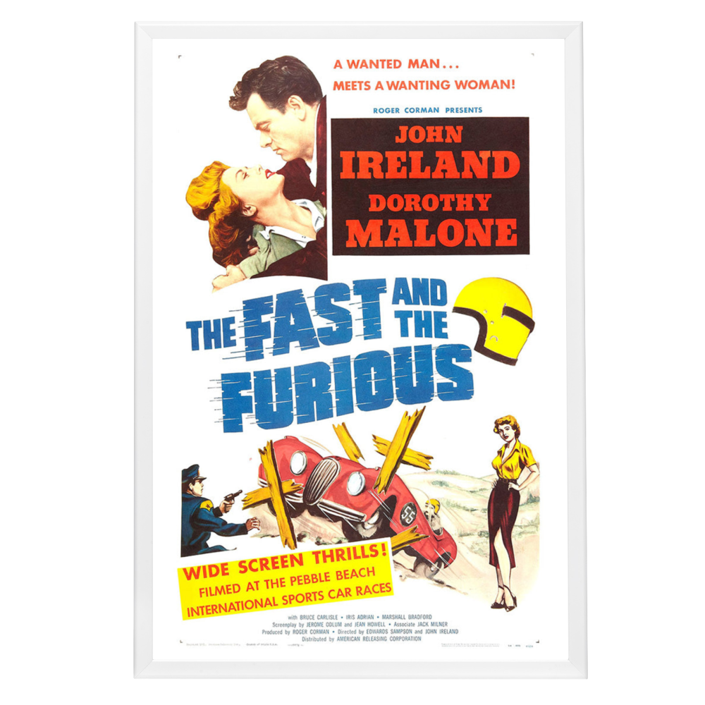 "Fast And The Furious" (1955) Framed Movie Poster