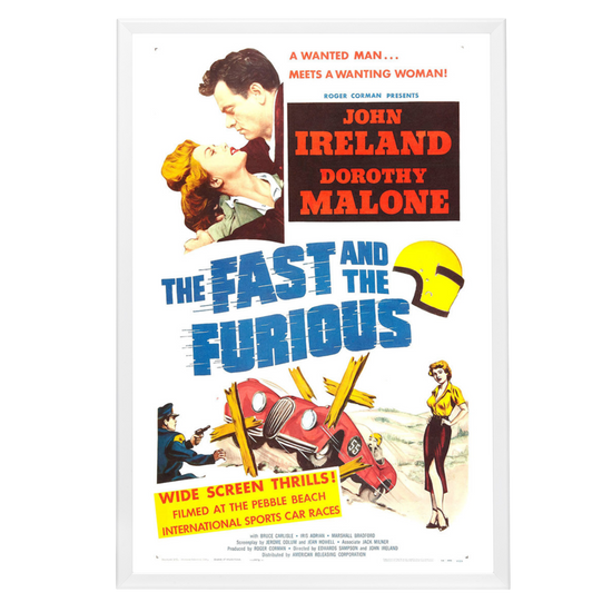 "Fast And The Furious" (1955) Framed Movie Poster