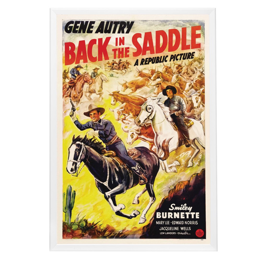 "Back In The Saddle" (1941) Framed Movie Poster