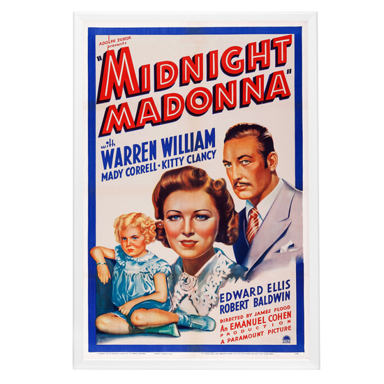 "Midnight Madonna" (1937) Framed Movie Poster