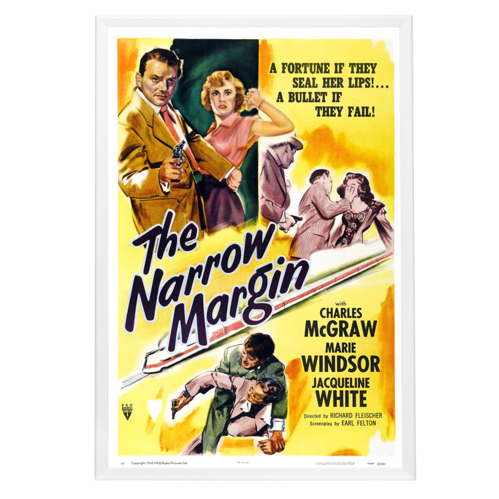 "Narrow Margin" (1952) Framed Movie Poster