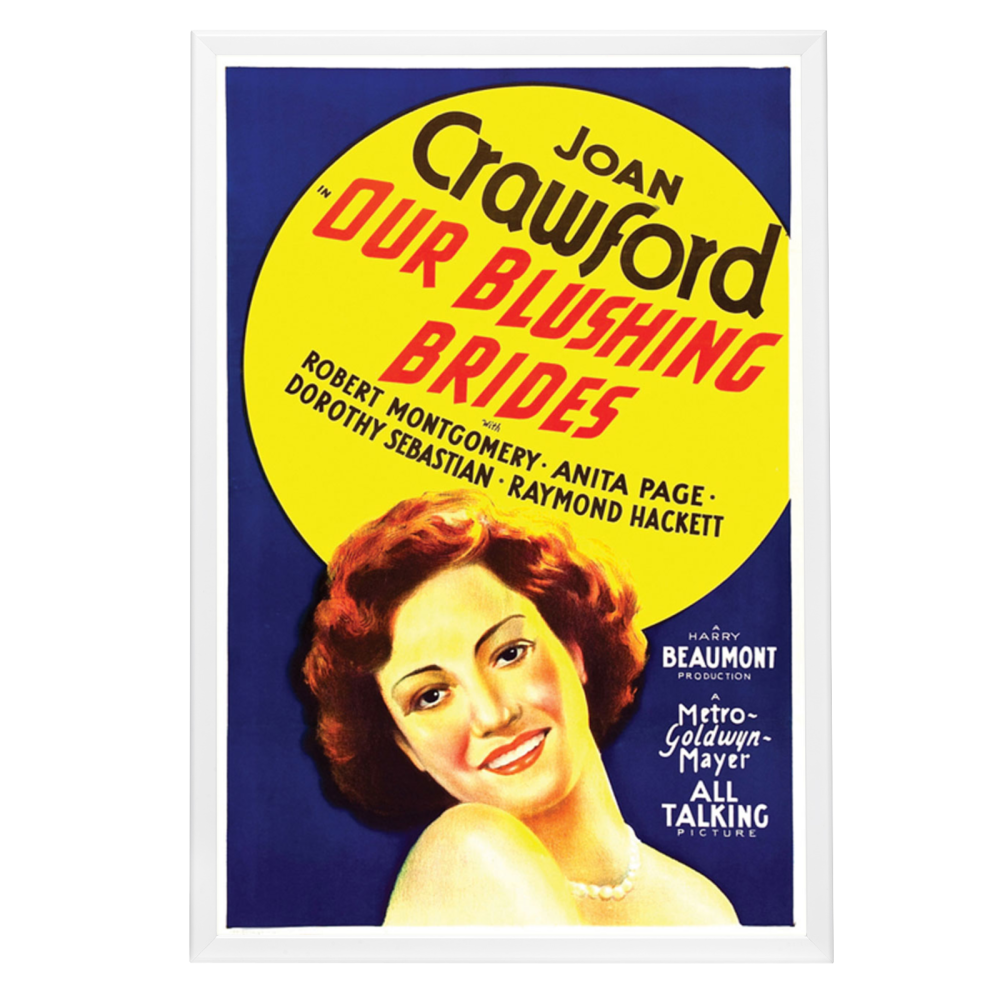 "Our Blushing Brides" (1930) Framed Movie Poster