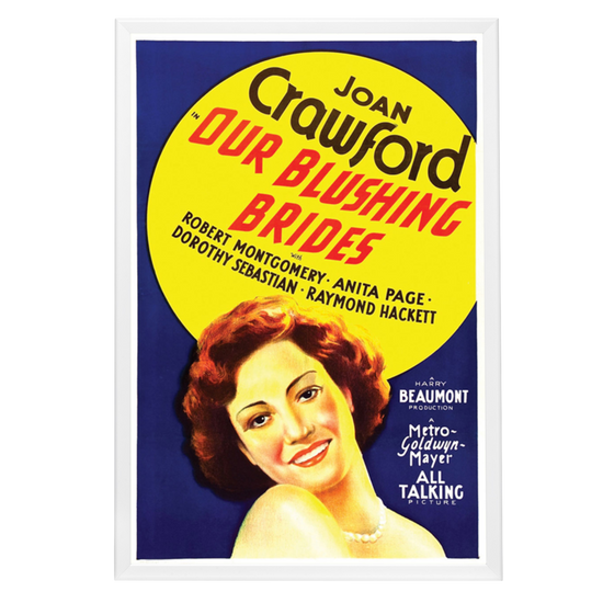 "Our Blushing Brides" (1930) Framed Movie Poster