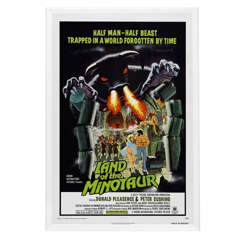 "Land Of The Minotaur" (1977) Framed Movie Poster