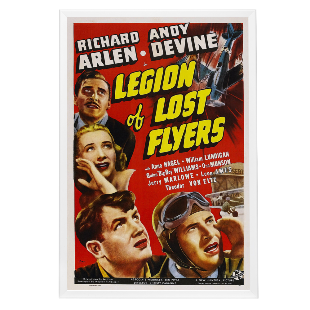 "Legion Of Lost Flyers" (1939) Framed Movie Poster