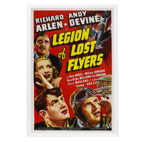 "Legion Of Lost Flyers" (1939) Framed Movie Poster