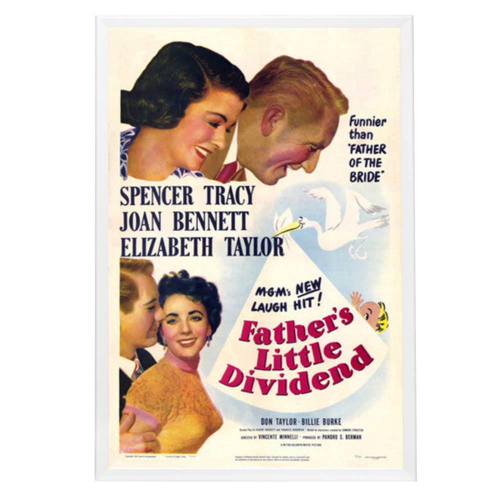 "Father's Little Dividend" (1951) Framed Movie Poster