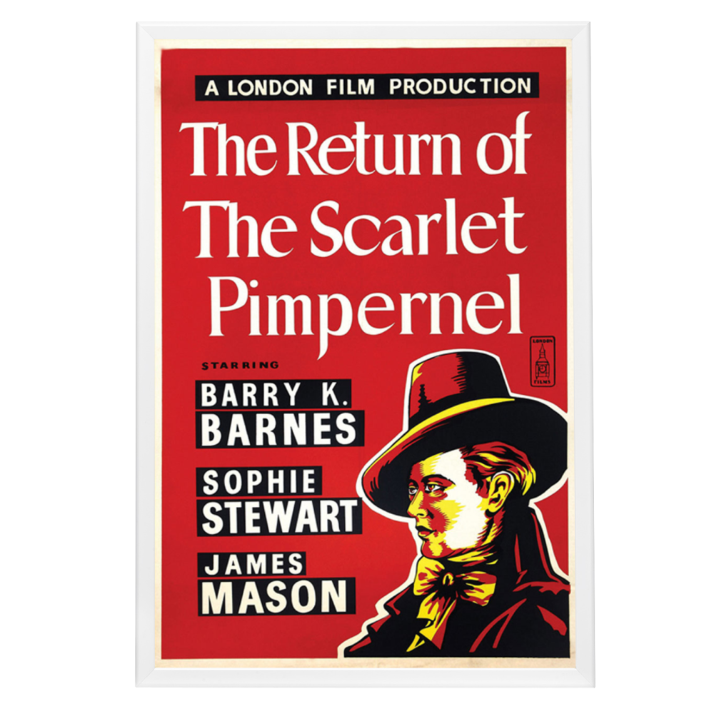 "Return Of The Scarlet Pimpernel" (1937) Framed Movie Poster