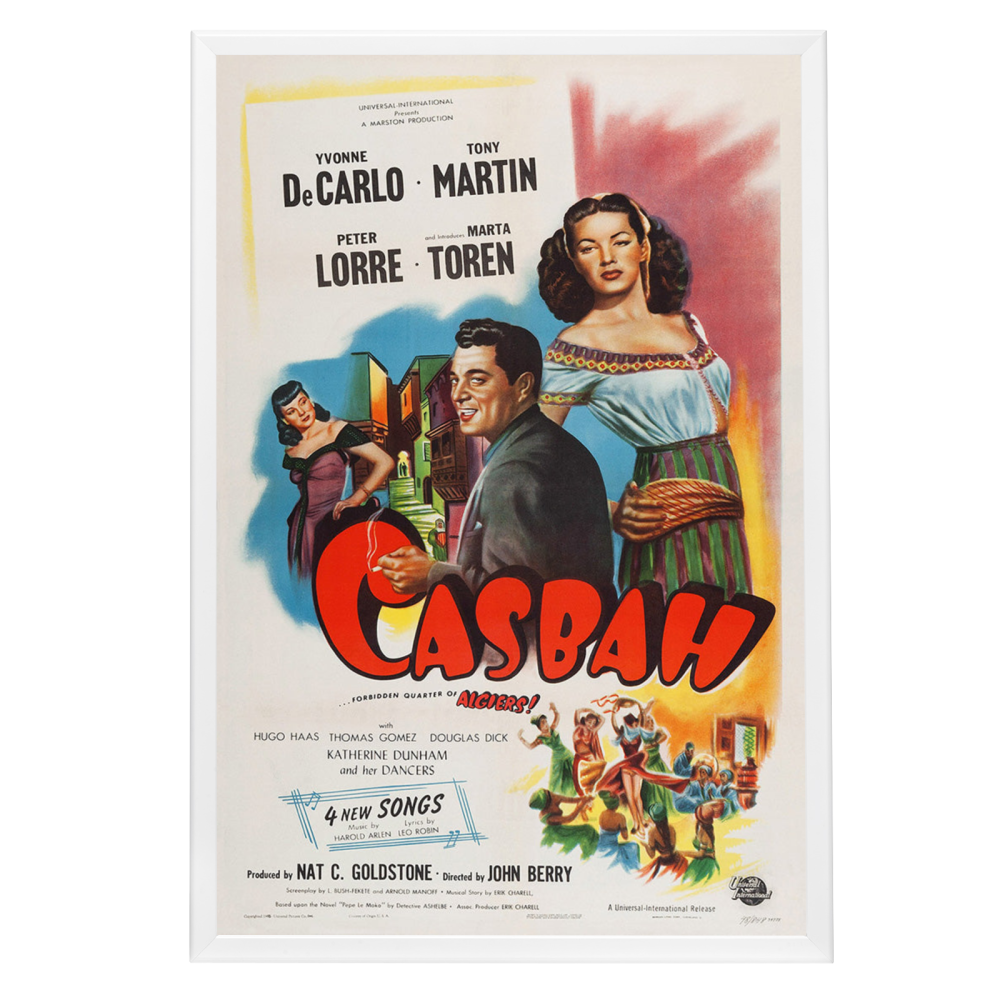 "Casbah" (1948) Framed Movie Poster