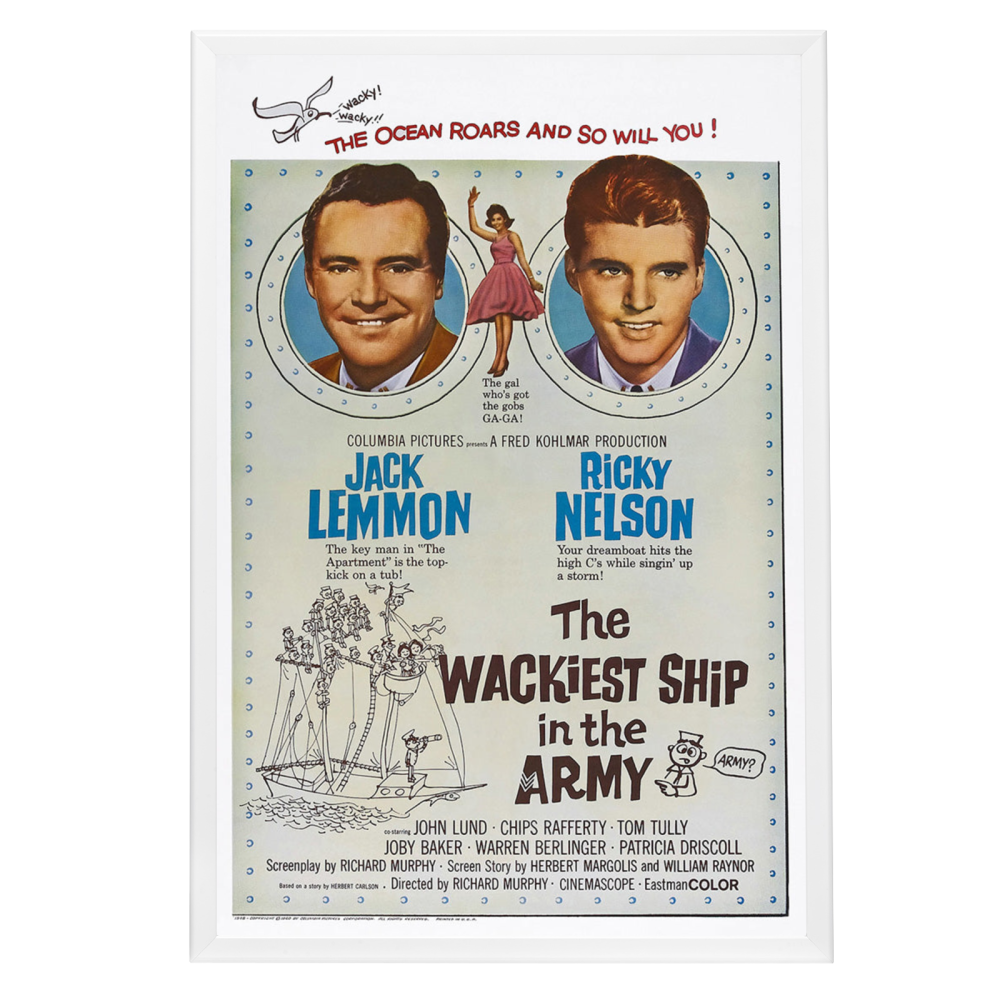 "Wackiest Ship In The Army" (1960) Framed Movie Poster