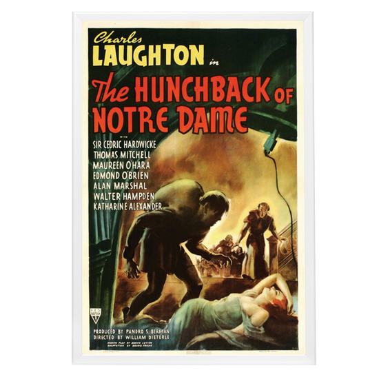 "Hunchback Of Notre Dame" (1939) Framed Movie Poster