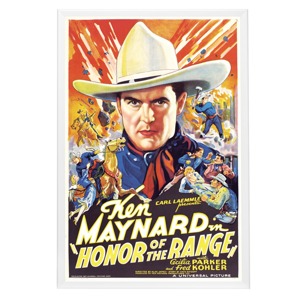 "Honor Of The Range" (1934) Framed Movie Poster