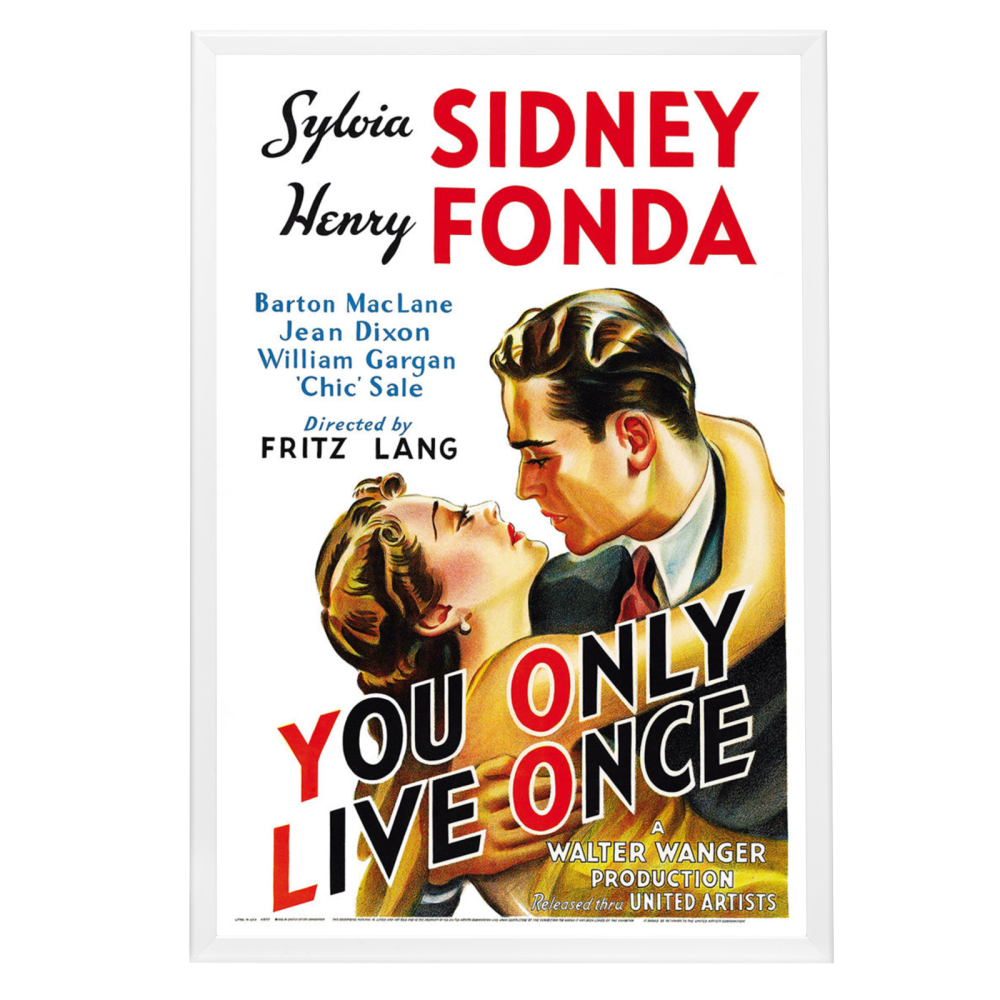 "You Only Live Once" (1937) Framed Movie Poster