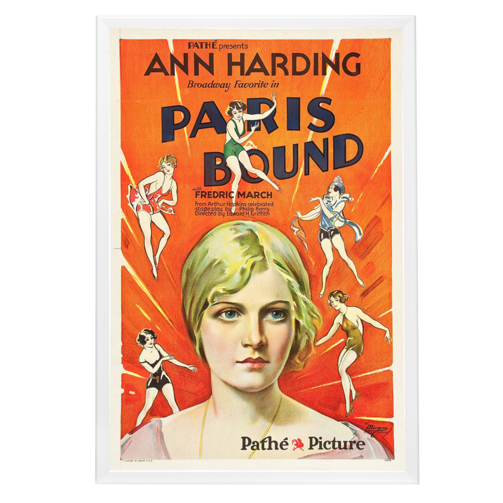 "Paris Bound" (1929) Framed Movie Poster