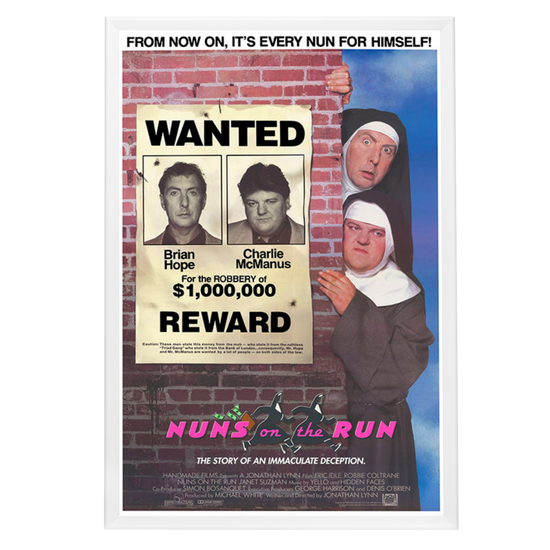 "Nuns on the Run" (1990) Framed Movie Poster