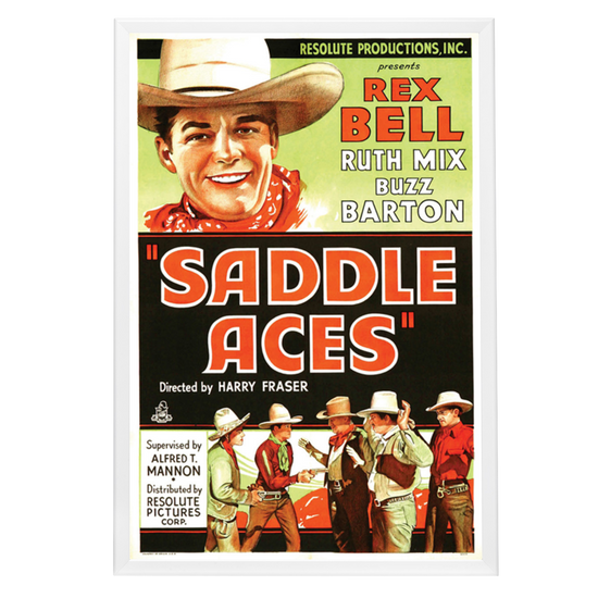 "Saddle Aces" (1935) Framed Movie Poster