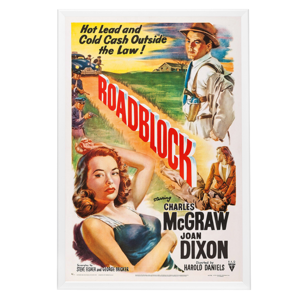 "Roadblock" (1951) Framed Movie Poster