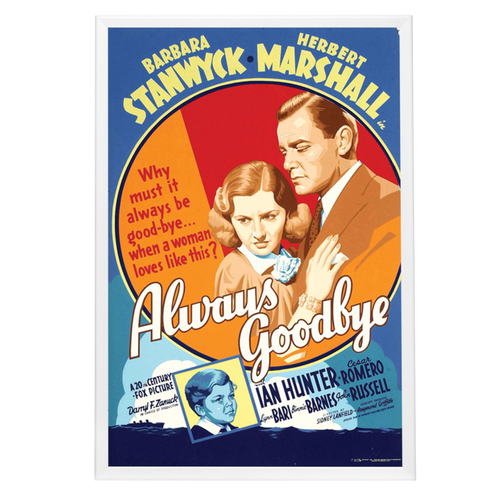 "Always Goodbye" (1938) Framed Movie Poster