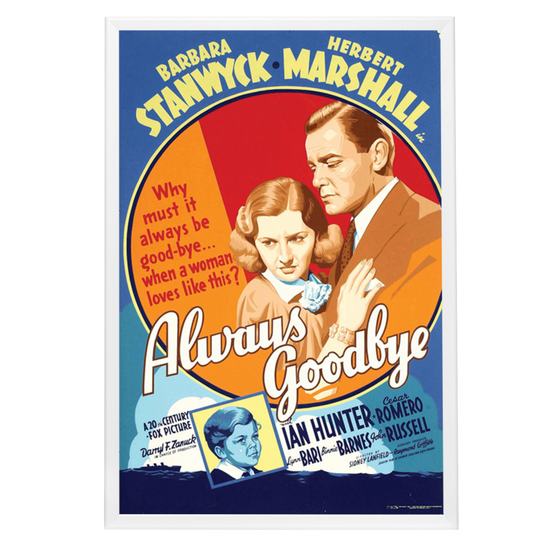 "Always Goodbye" (1938) Framed Movie Poster