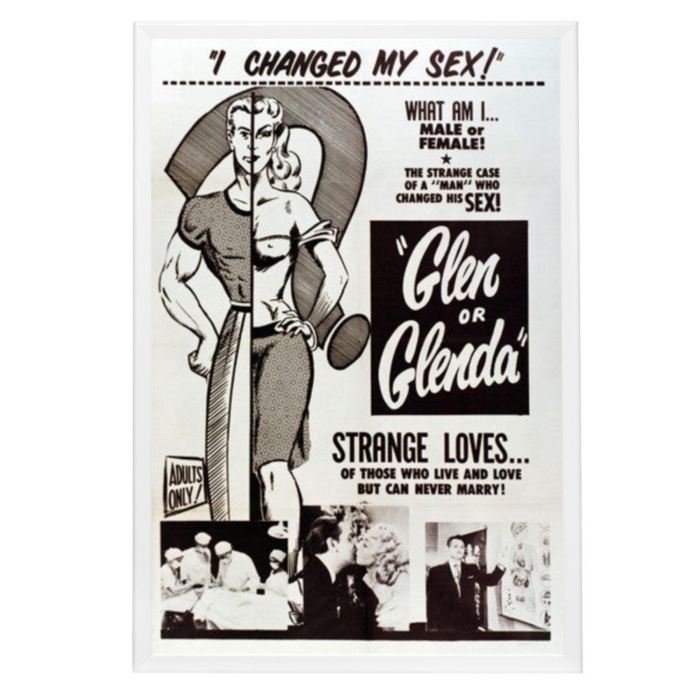 "Glen or Glenda" (1953) Framed Movie Poster