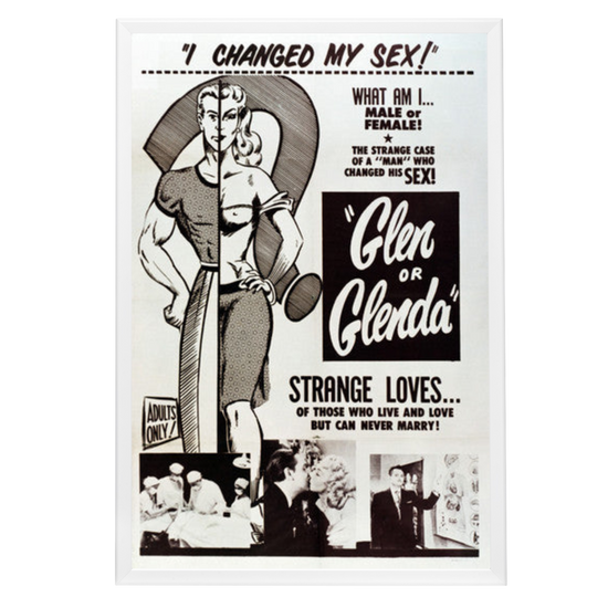 "Glen or Glenda" (1953) Framed Movie Poster