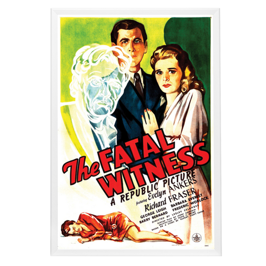 "Fatal Witness" (1945) Framed Movie Poster