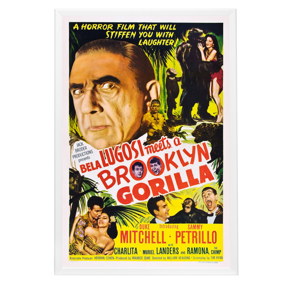 "Bela Lugosi Meets A Brooklyn Gorilla" (1952) Framed Movie Poster