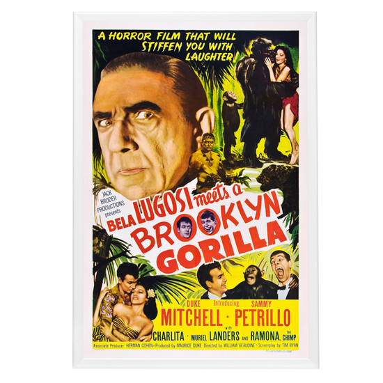 "Bela Lugosi Meets A Brooklyn Gorilla" (1952) Framed Movie Poster