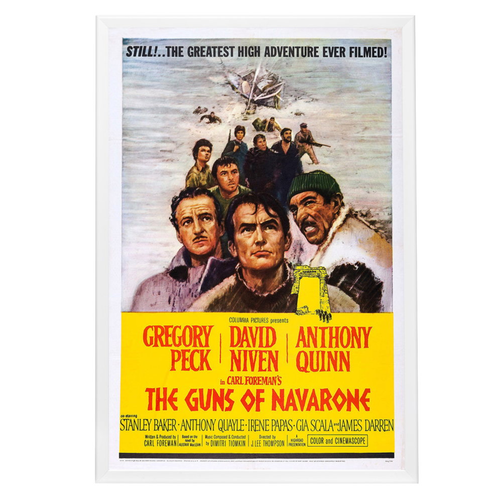 "Guns Of Navarone" (1961) Framed Movie Poster