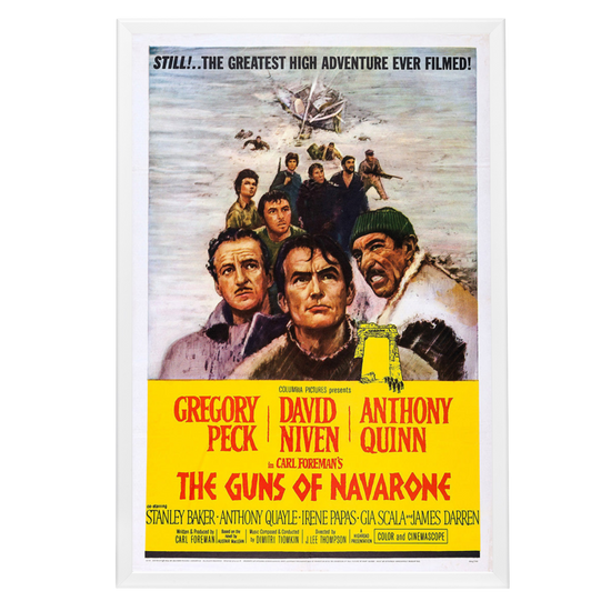 "Guns Of Navarone" (1961) Framed Movie Poster