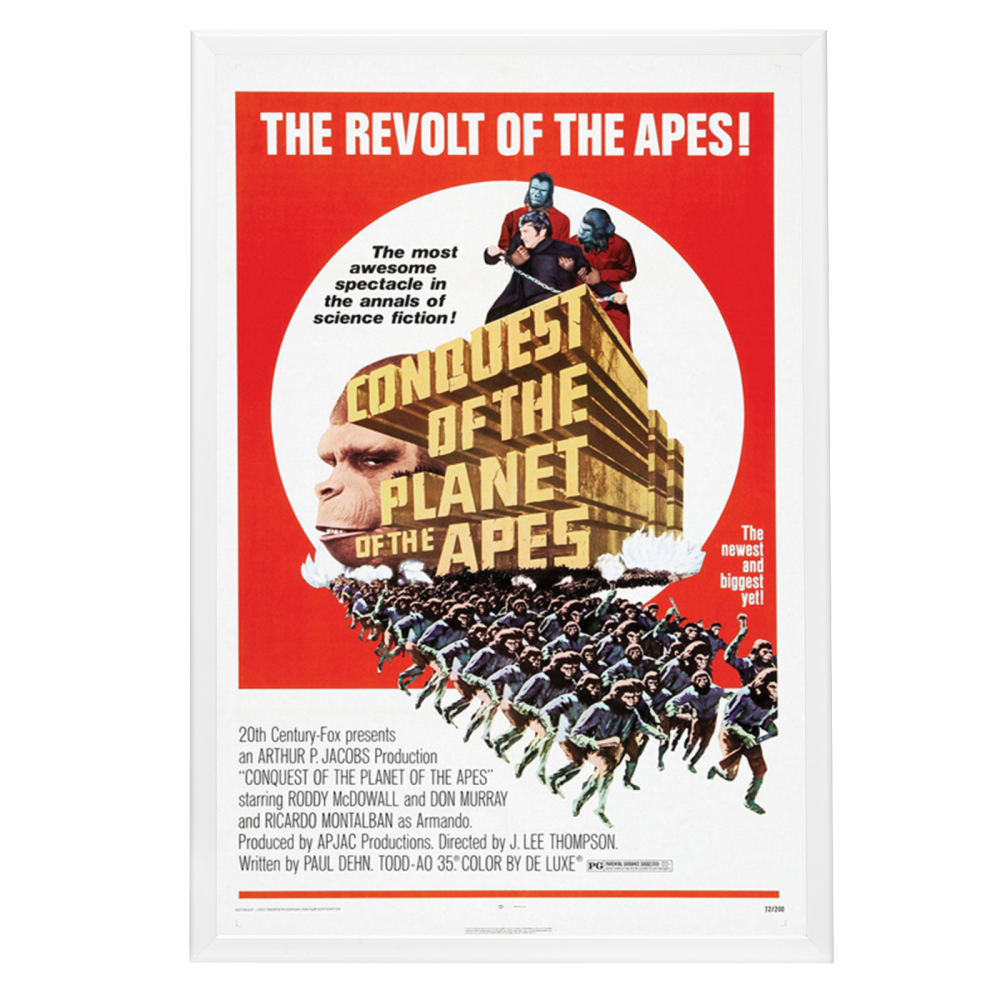 "Conquest Of The Planet Of The Apes" (1972) Framed Movie Poster