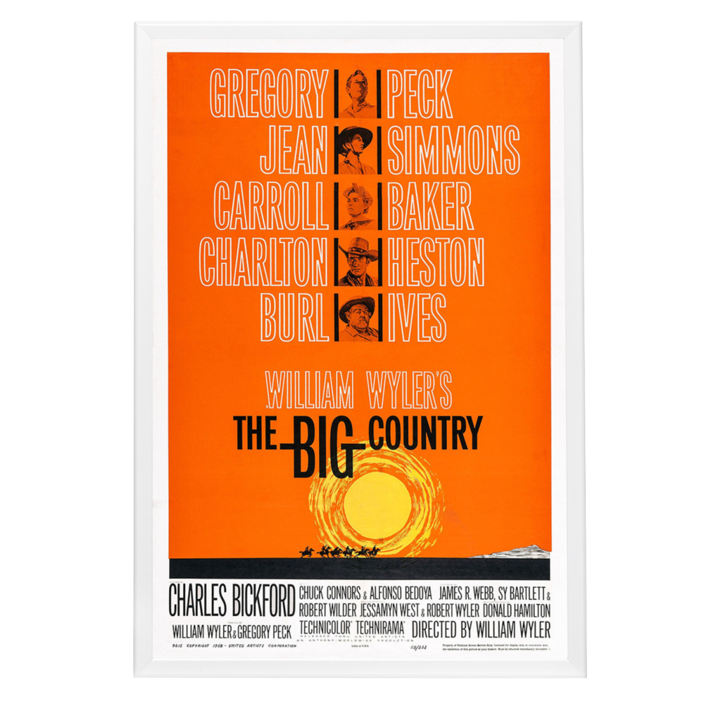 "Big Country" (1958) Framed Movie Poster