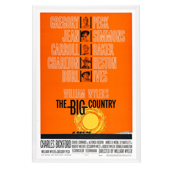 "Big Country" (1958) Framed Movie Poster