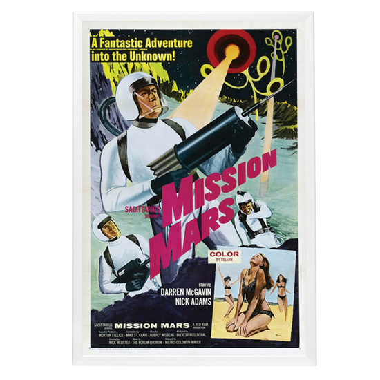 "Mission Mars" (1968) Framed Movie Poster