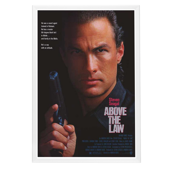 "Above the Law" Framed Movie Poster