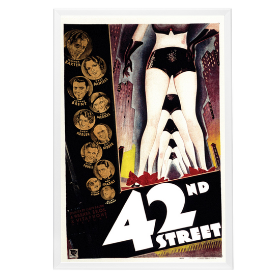 "42nd Street" (1933) Framed Movie Poster