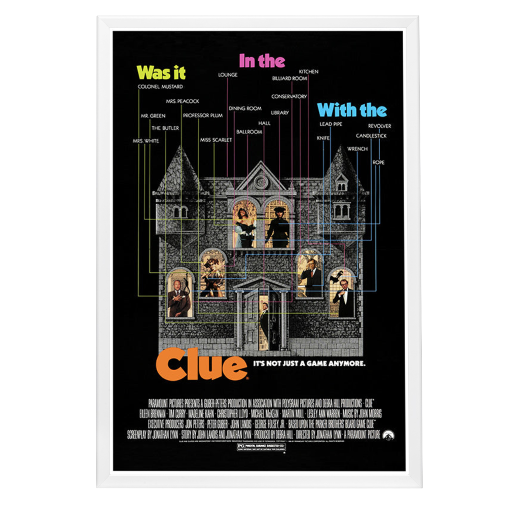 "Clue" (1985) Framed Movie Poster